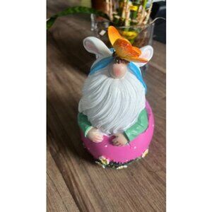 Garden Gnome Statue Outdoor Decor - Garden Gnomes Playing with Butterfly